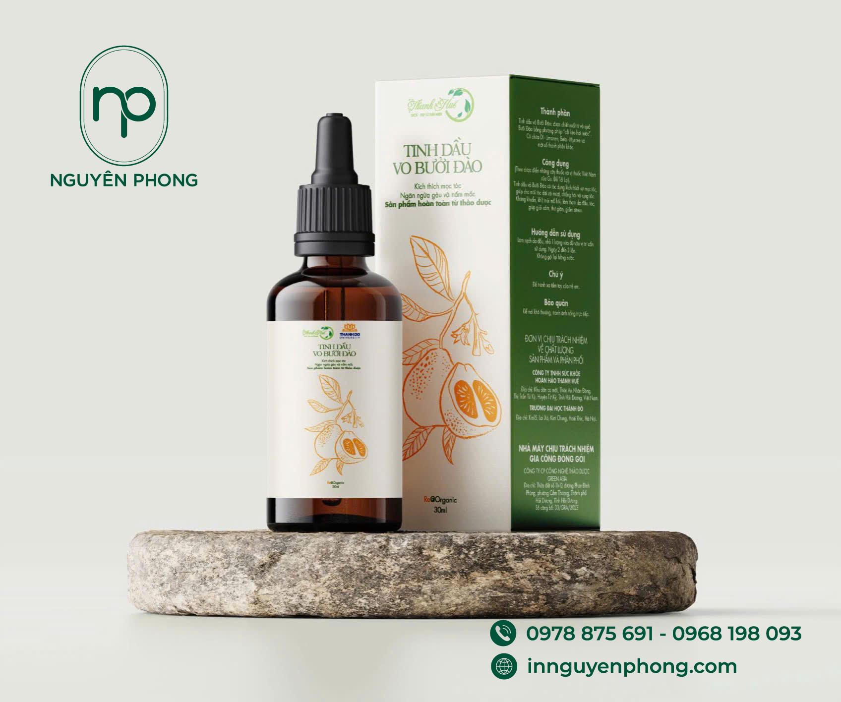 Hộp giấy mềm cỡ nhỏ đựng lọ tinh dầu